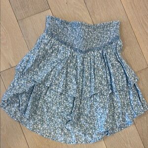 Hollister Blue Floral Ruffle Skirt. Size Small. Perfect!